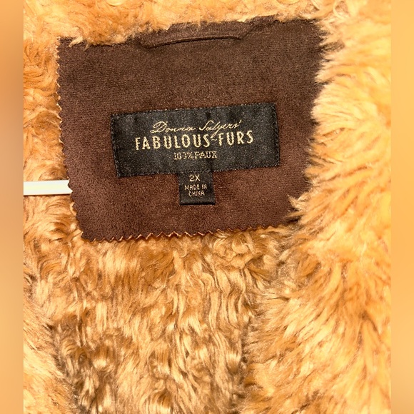 Fabulous Furs Chocolate and Caramel Teddy fur coat - Picture 3 of 5